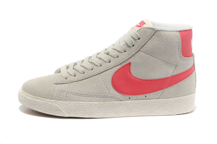 Nike Blazer Mid Suede cru des femmes chaussures gris clair rose (2)